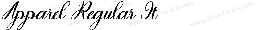 Apparel Regular It字体转换